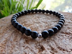 Náhrdelník - Tři kuličky larimaru