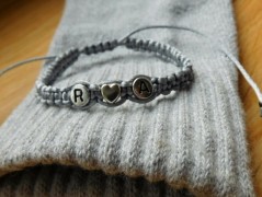 Náhrdelník - Tři kuličky larimaru