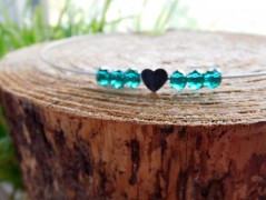 Náhrdelník - Tři kuličky larimaru