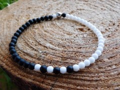 Náhrdelník - Tři kuličky larimaru