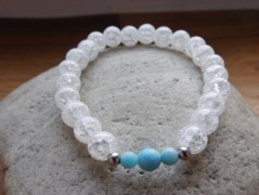 Náhrdelník - Tři kuličky larimaru