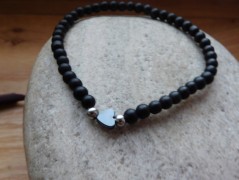 Náhrdelník - Tři kuličky larimaru