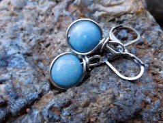 Náhrdelník - Tři kuličky larimaru