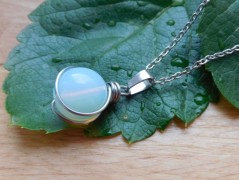 Náhrdelník - Tři kuličky larimaru