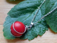 Náhrdelník - Tři kuličky larimaru