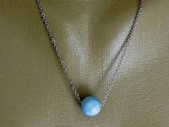 Náhrdelník - Tři kuličky larimaru