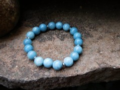 Náhrdelník - Tři kuličky larimaru