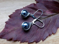 Náhrdelník - Tři kuličky larimaru