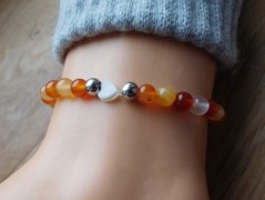 Náhrdelník - Tři kuličky larimaru