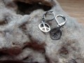 Naušnice - nerez-znak míru