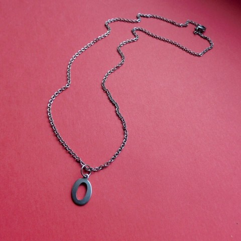 Přívěšek - nerezový řetízek,písmeno náhrdelník písmenka nerezový řetízek s písmenem 