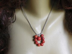 Náhrdelník - Tři kuličky larimaru