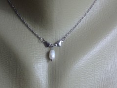 Náhrdelník - Tři kuličky larimaru