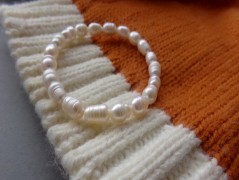 Náhrdelník - Tři kuličky larimaru