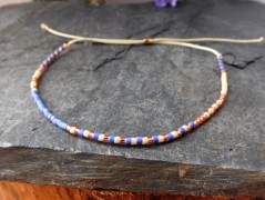 Náhrdelník - Tři kuličky larimaru