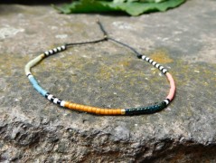 Náhrdelník - Tři kuličky larimaru