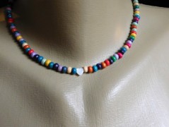 Náhrdelník - Tři kuličky larimaru