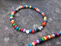 Náhrdelník - Tři kuličky larimaru