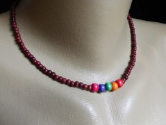 Náhrdelník - Tři kuličky larimaru