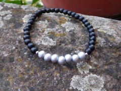 Náhrdelník - Tři kuličky larimaru