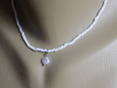 Náhrdelník - Tři kuličky larimaru