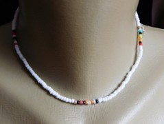 Náhrdelník - Tři kuličky larimaru