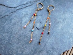 Náhrdelník - Tři kuličky larimaru