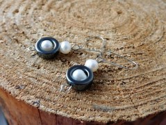 Náhrdelník - Tři kuličky larimaru