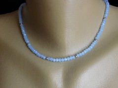 Náhrdelník - Tři kuličky larimaru