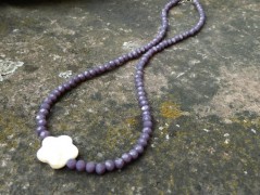 Náhrdelník - Tři kuličky larimaru