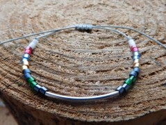 Náhrdelník - Tři kuličky larimaru