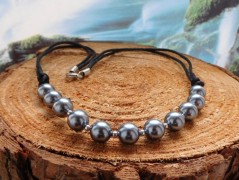 Náhrdelník - Tři kuličky larimaru