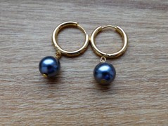 Náhrdelník - Tři kuličky larimaru