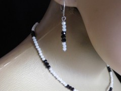 Náhrdelník - Tři kuličky larimaru