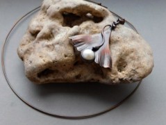 Náhrdelník - Tři kuličky larimaru