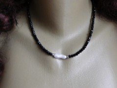 Náhrdelník - Tři kuličky larimaru