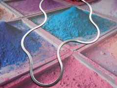 Náhrdelník - Tři kuličky larimaru