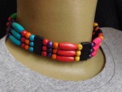 Náhrdelník - Tři kuličky larimaru