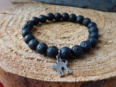 Náhrdelník - Tři kuličky larimaru