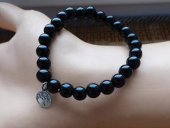 Náhrdelník - Tři kuličky larimaru