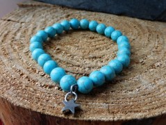 Náhrdelník - Tři kuličky larimaru