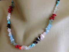 Náhrdelník - Tři kuličky larimaru