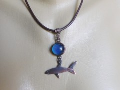 Náhrdelník - Tři kuličky larimaru