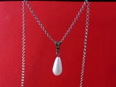 Náhrdelník - Tři kuličky larimaru