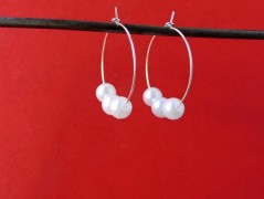 Náhrdelník - Tři kuličky larimaru