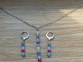 Nahrdelník nerez s barevnými kameny