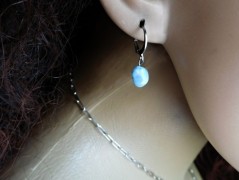 Náhrdelník - Tři kuličky larimaru