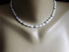 Náhrdelník - Tři kuličky larimaru