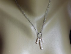 Náhrdelník - Tři kuličky larimaru