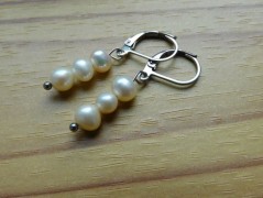 Náhrdelník - Tři kuličky larimaru